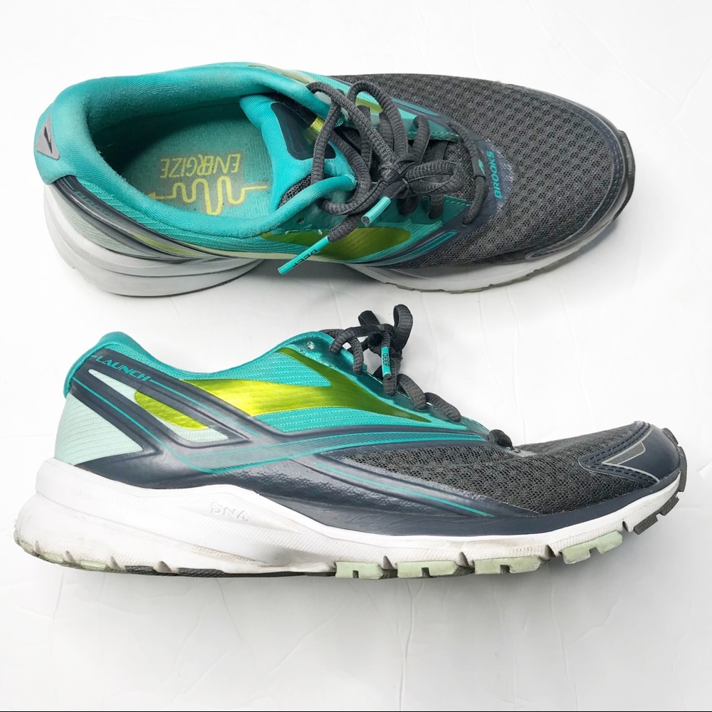 Brooks Women's Sneakers - Gray and Green